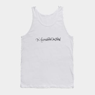 Signature of Leonardo da Vinci Tank Top